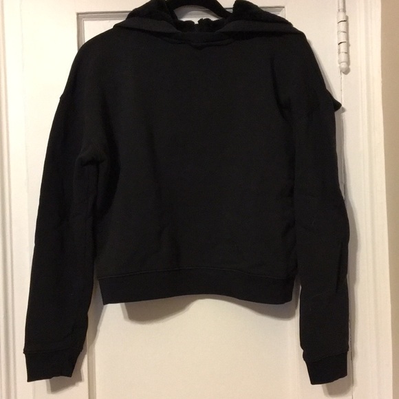cropped hoodie zara